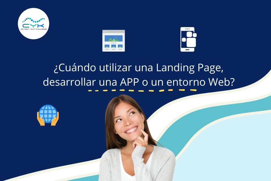 Diferencia entre Landing Page, aplicaciones y entornos web